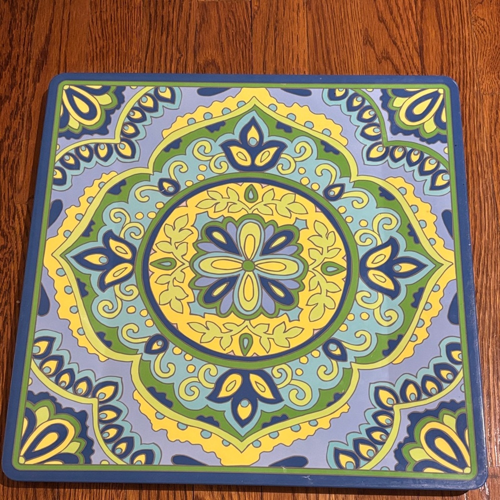 Cynthia Rowley Multicolor Decorative Melamine Tray